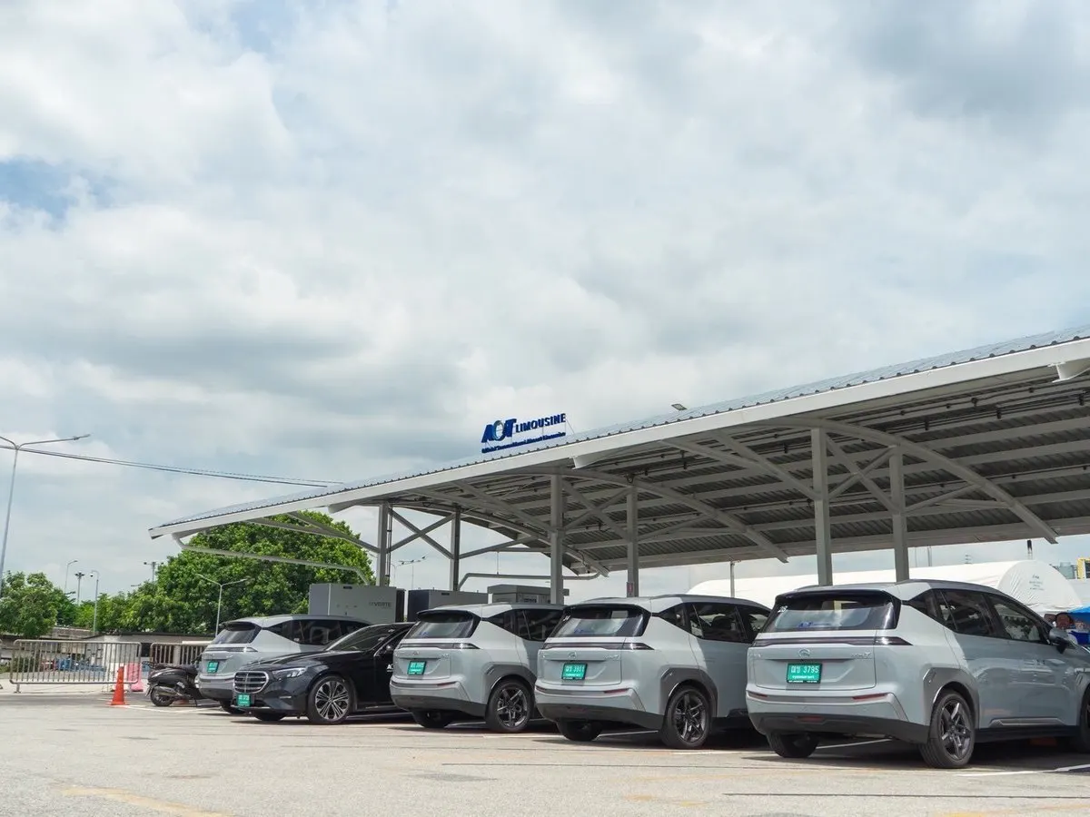 AOT Limousine fleet charging canopy
