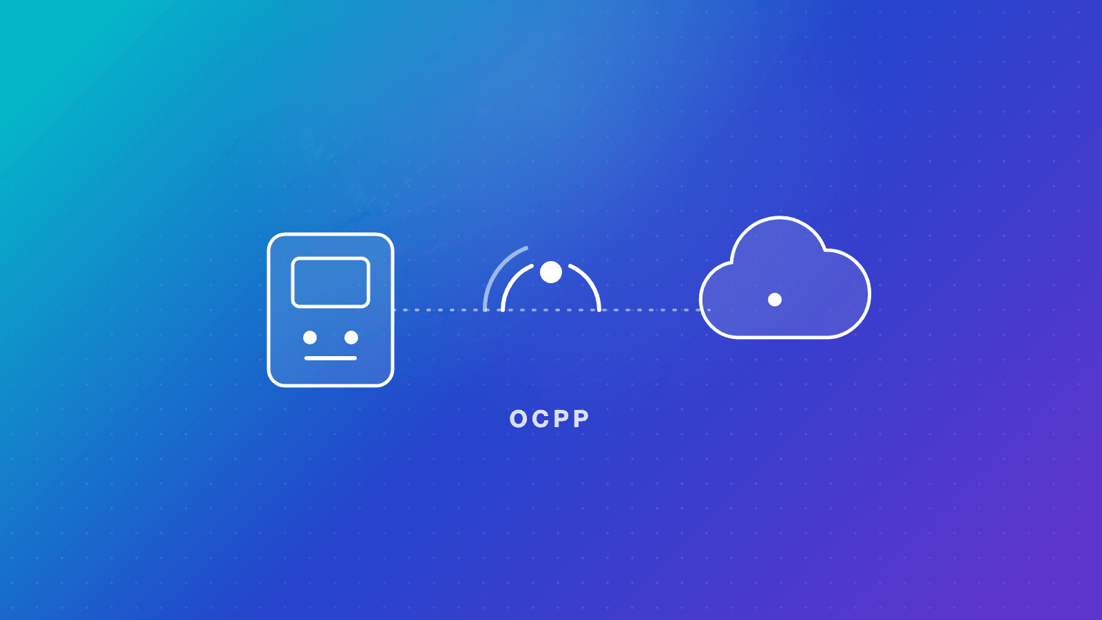 ภาพประกอบเครื่องชาร์จเชื่อมต่อกับแพลตฟอร์มคลาวด์ผ่านโปรโตคอล OCPP