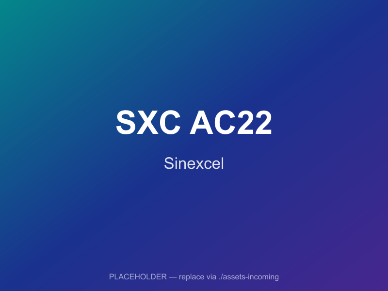 รูปตัวอย่าง — เครื่องชาร์จ Sinexcel SXC AC22