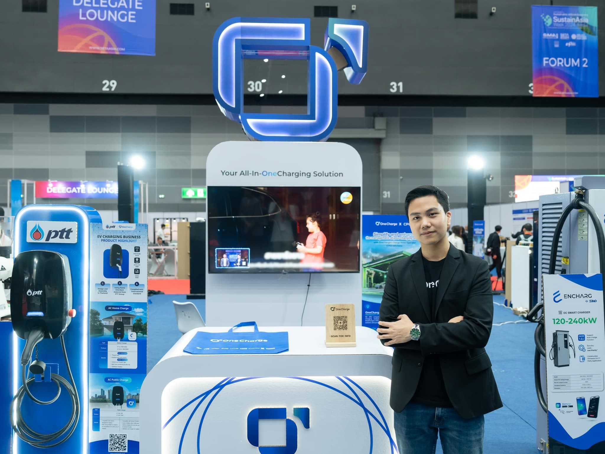 บูธ OneCharge ในงานแสดงสินค้าปี 2024 โชว์โซลูชันที่ขยายไปหลายกลุ่มลูกค้า