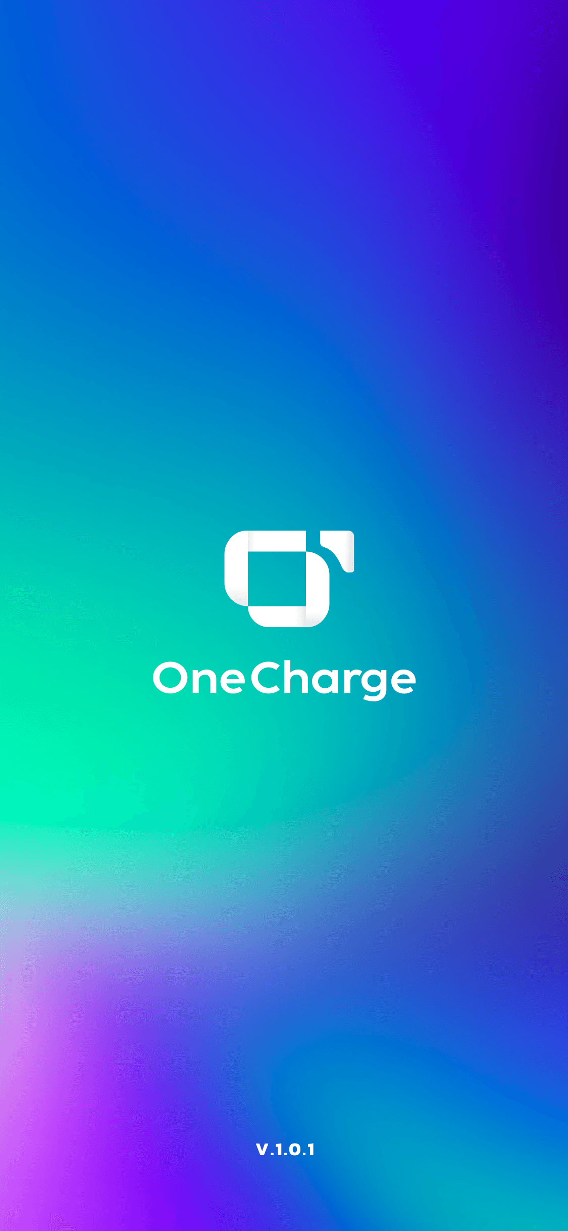OneCharge driver app — splash screen